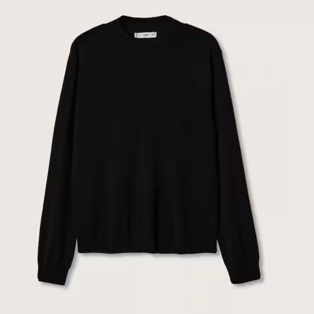 MANGO High Collar Sweater - Black - Small